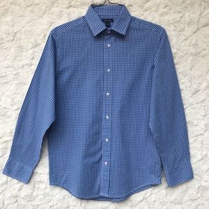 EUC Tommy Hilfiger Blue Checked ButtonDown Sz14